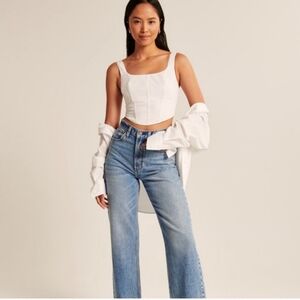 Abercrombie Scoopneck Corset Top